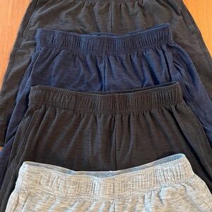 Lot of Old Navy YOUTH Comfortable Athletic Shorts - Charcoal (x2), Blue, Gray